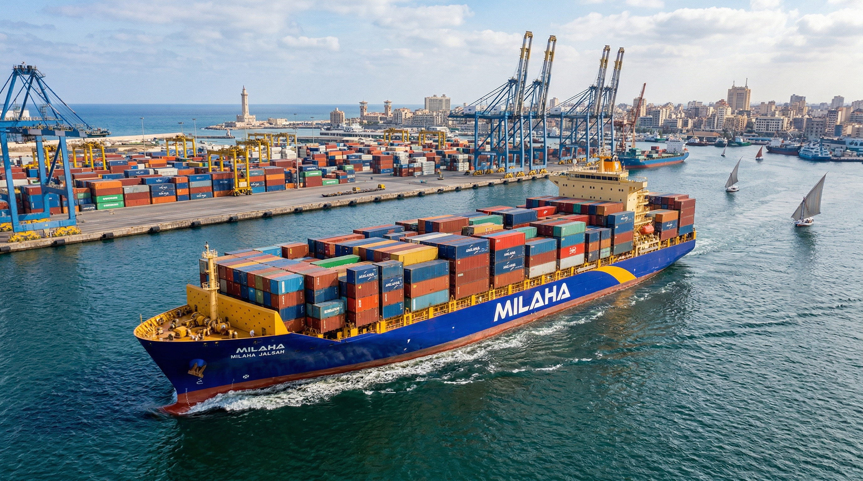 Mid Egypt Group Launches Qatari "Milaha" Line Services to Egyptian Ports