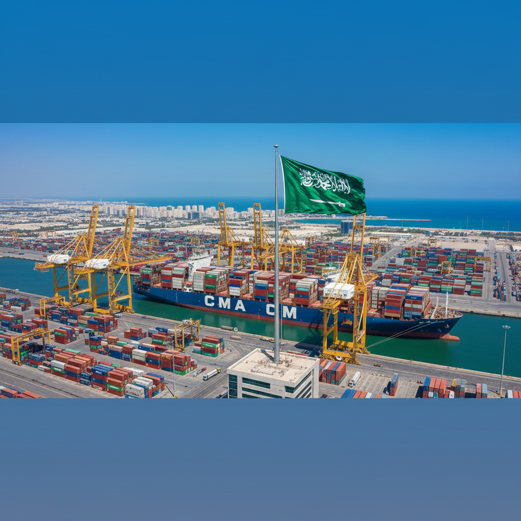 Mawani Adds New CMA CGM Shipping Service to King Abdulaziz Port in Dammam